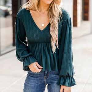 Pink Lily Babydoll Blouse